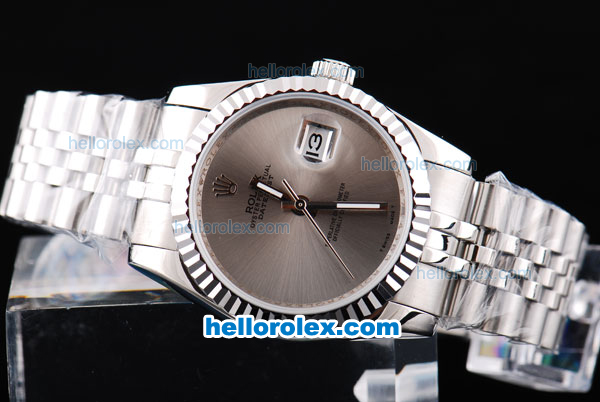 Rolex Datejust New Model Oyster Perpetual with Grey Dial - Click Image to Close